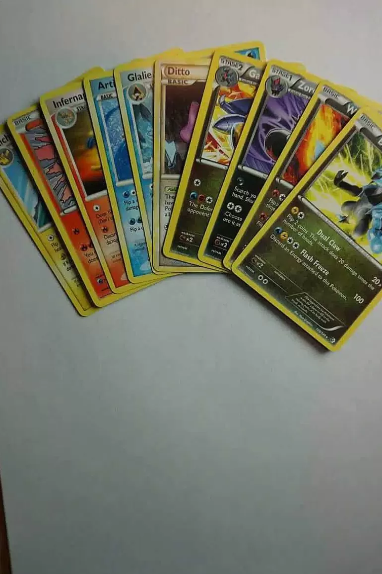Pocket Monster Pokémon Kort-10 Sjaeldne Kort