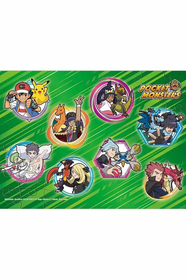 Pocket Monster Pokémon Til Børneværelset-5 Sma Japanske Pokemon Puslespil