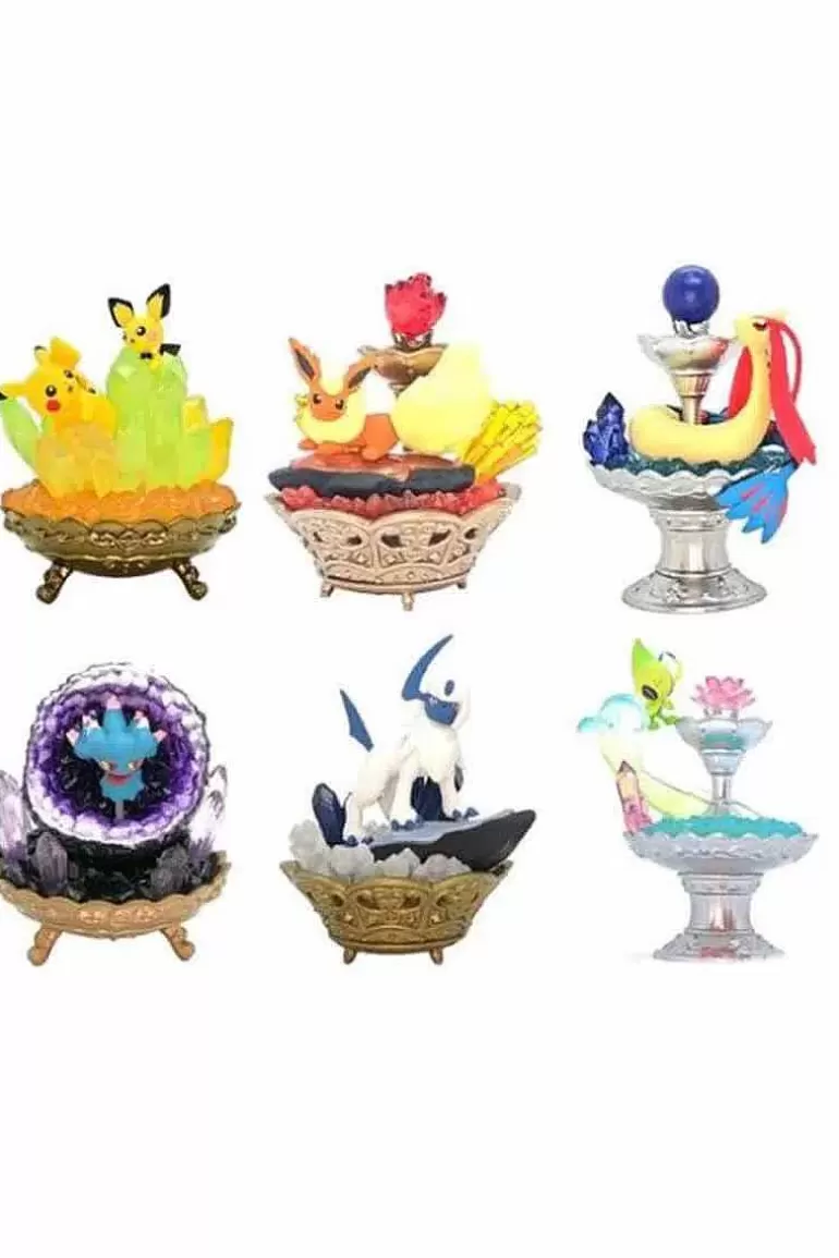Pocket Monster Pokémon Figurer-6 Pokémon Figurer Med Aedelstene