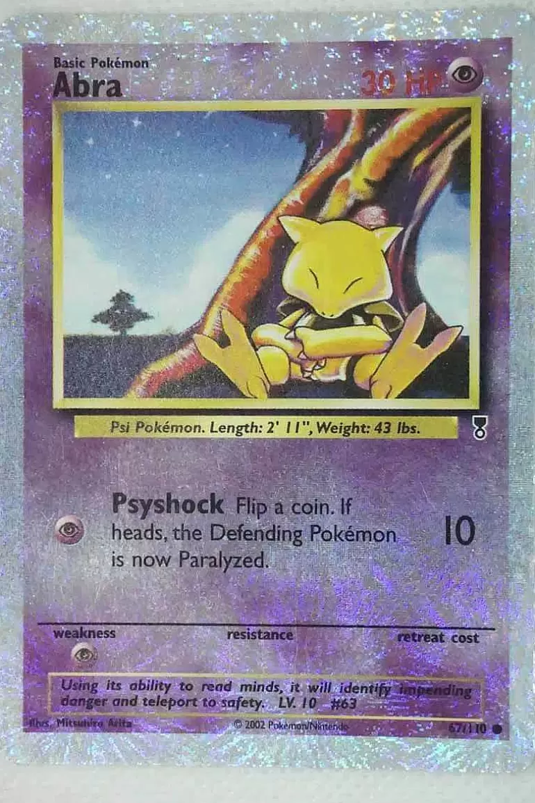 Pocket Monster Pokémon Kort-Abra 67/110 Special Holo Edition