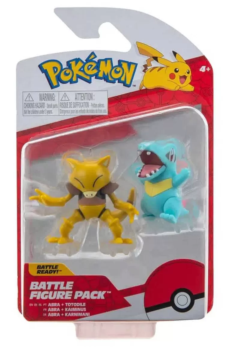 Pocket Monster Pokémon Figurer-Abra Og Totodile Figurer
