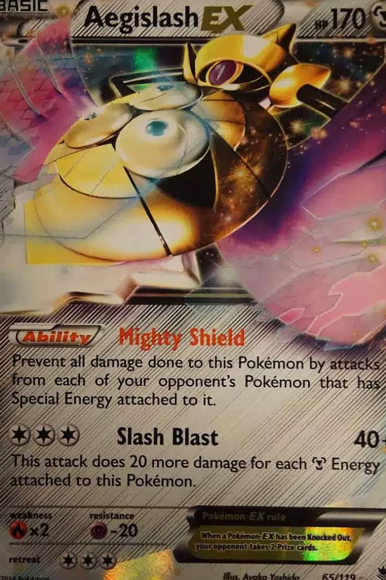 Pocket Monster Pokémon Kort-Aegislash Ex 65/119