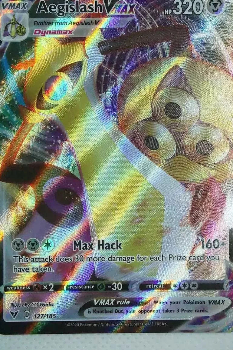 Pocket Monster Pokémon Kort-Aegislash Vmax 127/185