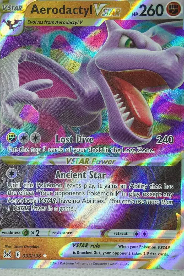 Pocket Monster Pokémon Kort-Aerodactyl Vstar 093/196