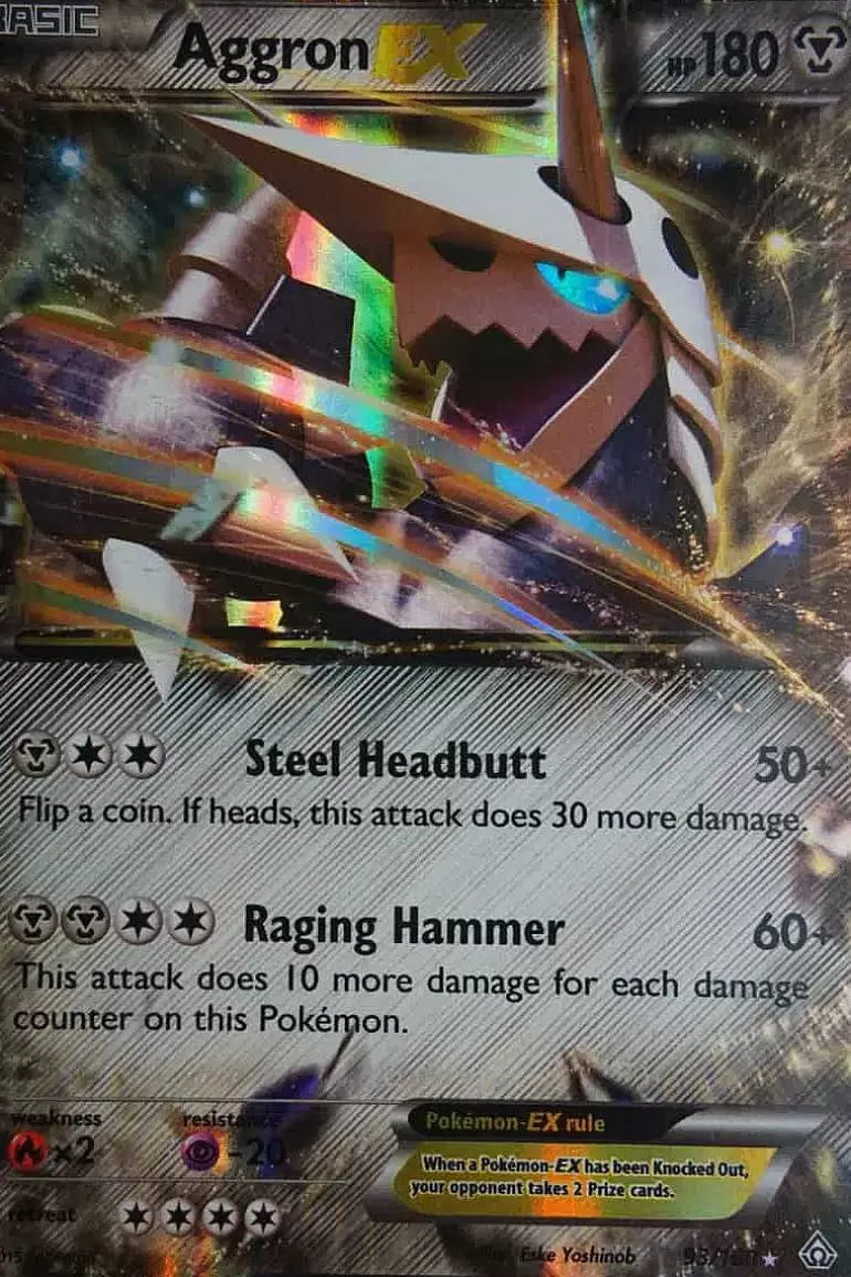 Pocket Monster Pokémon Kort-Aggron Ex 93/160 Ultra Rare