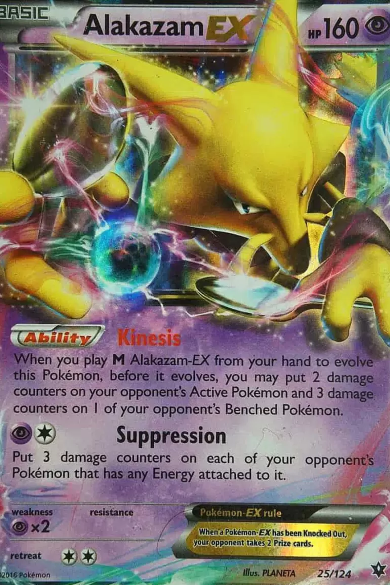 Pocket Monster Pokémon Kort-Alakazam Ex 25/124