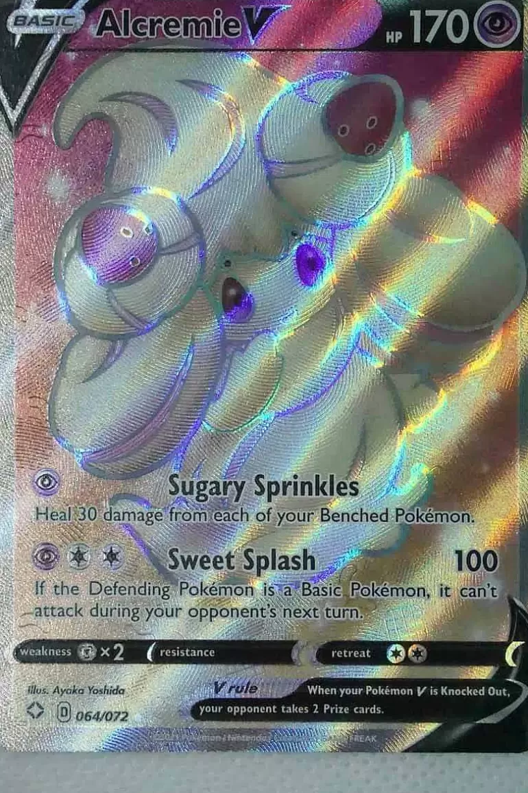 Pocket Monster Pokémon Kort-Alcremie V 064/072 Full Art