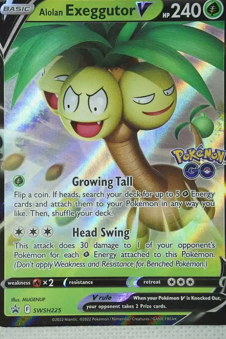 Pocket Monster Pokémon Kort-Alolan Exeggutor V Swsh225