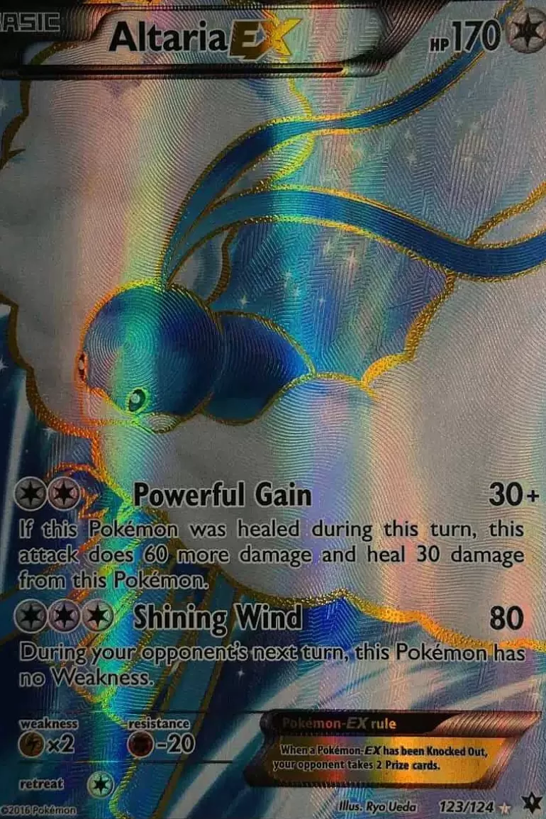Pocket Monster Pokémon Kort-Altaria Ex 123/124 Full Art