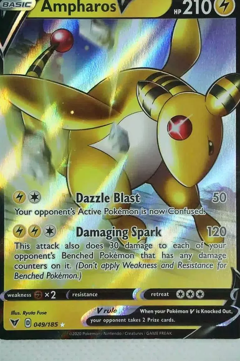 Pocket Monster Pokémon Kort-Ampharos V 049/185