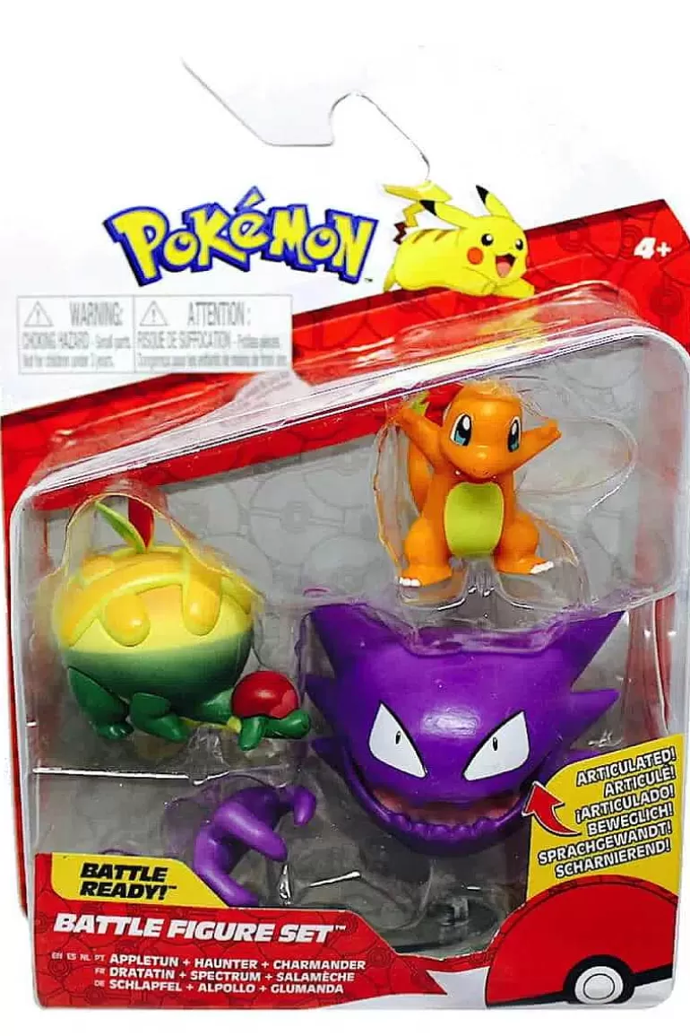 Pocket Monster Pokémon Figurer-Appletun Haunter Og Charmander Figurer