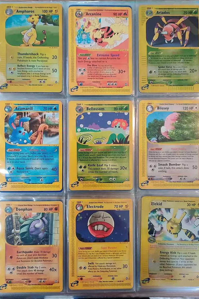 Pocket Monster Pokémon Kort-Aquapolis Fuldt Saet