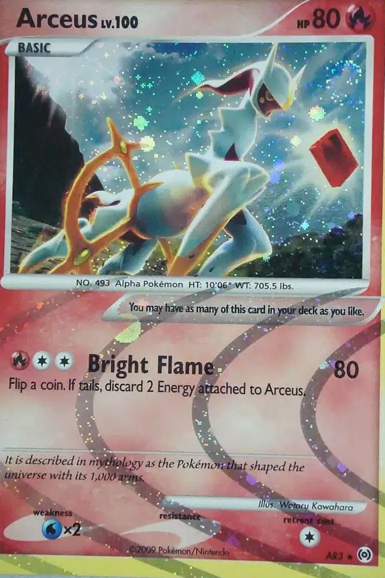 Pocket Monster Pokémon Kort-Arceus Ar3 Holo Rare