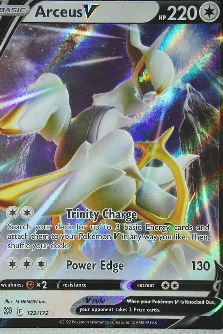 Pocket Monster Pokémon Kort-Arceus V 122/172