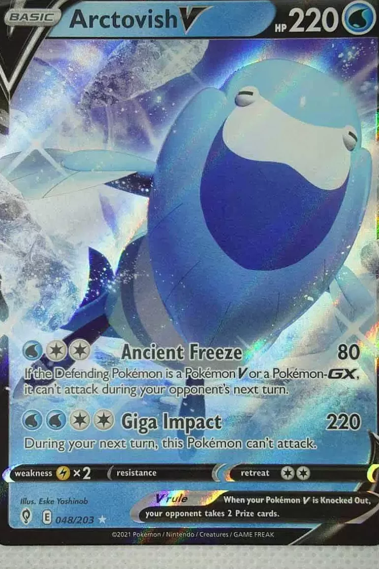 Pocket Monster Pokémon Kort-Arctovish V 48/203