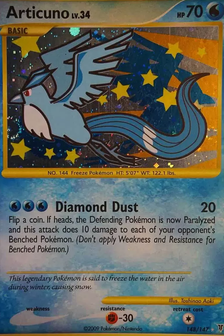 Pocket Monster Pokémon Kort-Articuno 148/147 Secret Rare