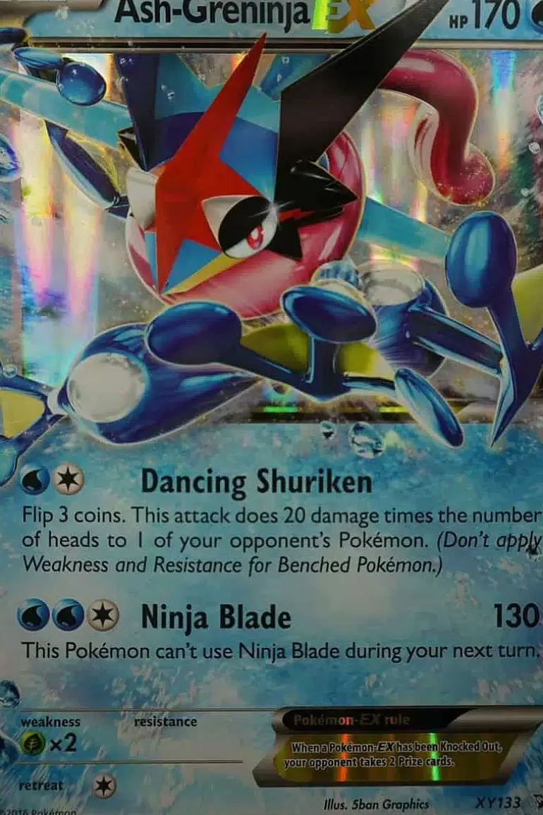 Pocket Monster Pokémon Kort-Ash Greninja Ex Xy133 Stor