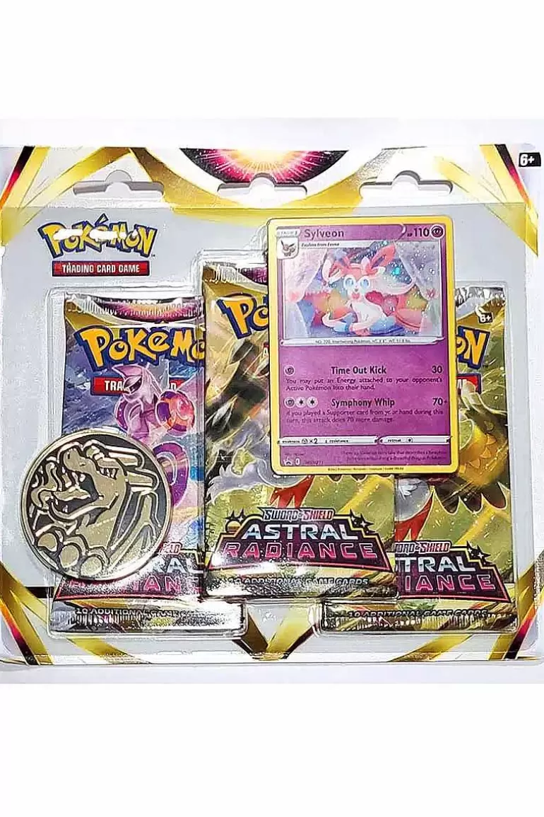 Pocket Monster Pokémon Kort-Astral Radiance Blisterpakke Med Sylveon Og 3 Boosterpakker