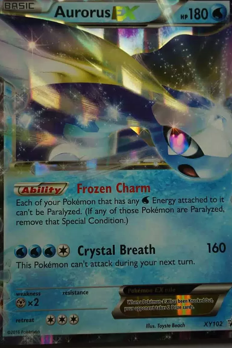 Pocket Monster Pokémon Kort-Aurorus Ex Xy102 Stor