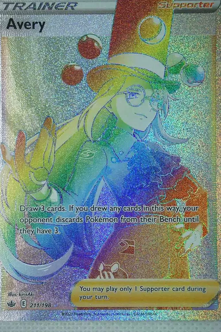 Pocket Monster Pokémon Kort-Avery 211/198 Hyper Rare