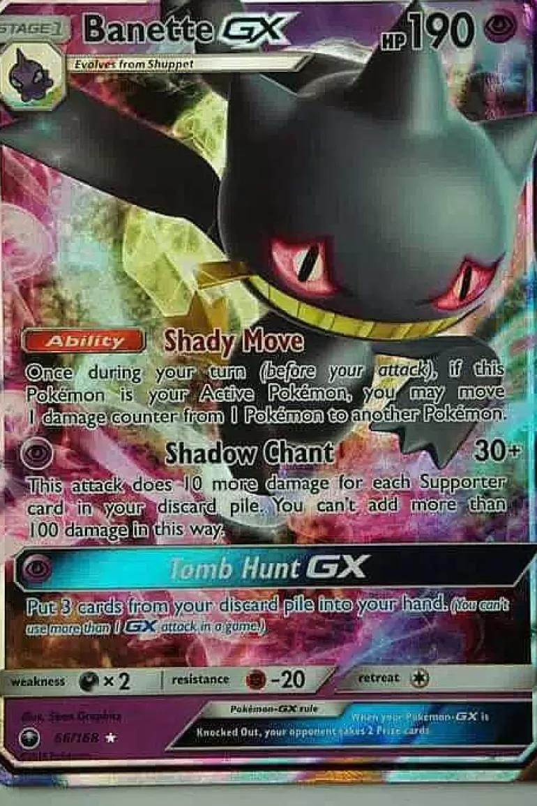 Pocket Monster Pokémon Kort-Banette Gx 66/168