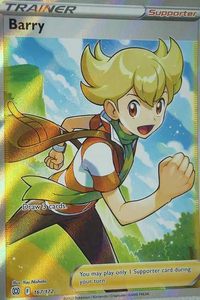 Pocket Monster Pokémon Kort-Barry 167/172 Full Art