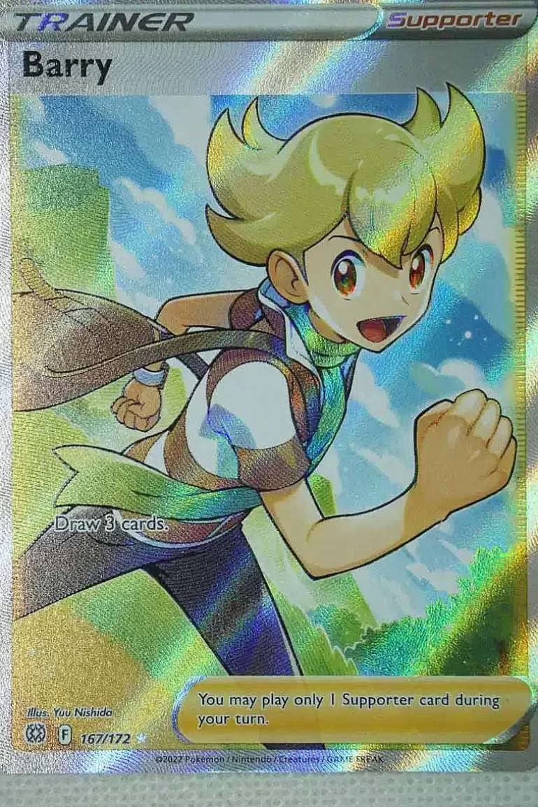 Pocket Monster Pokémon Kort-Barry 167/172 Full Art