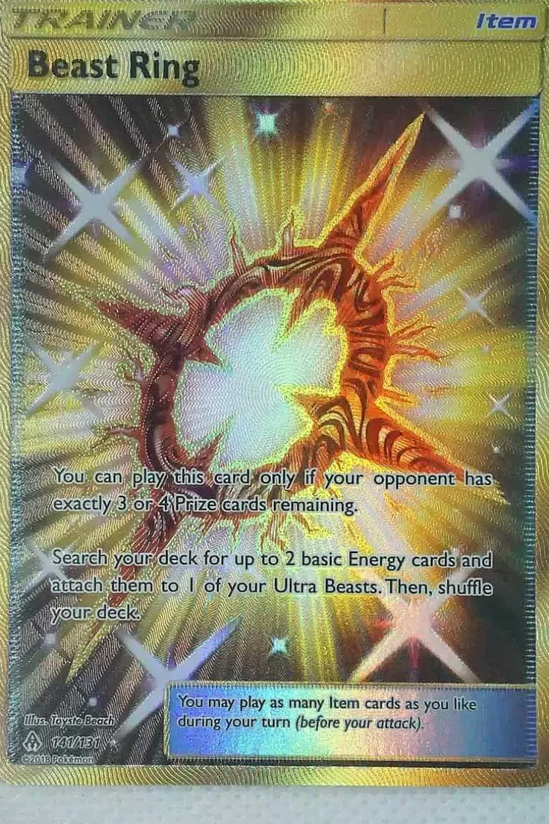 Pocket Monster Pokémon Kort-Beast Ring 141/131 Secret Rare