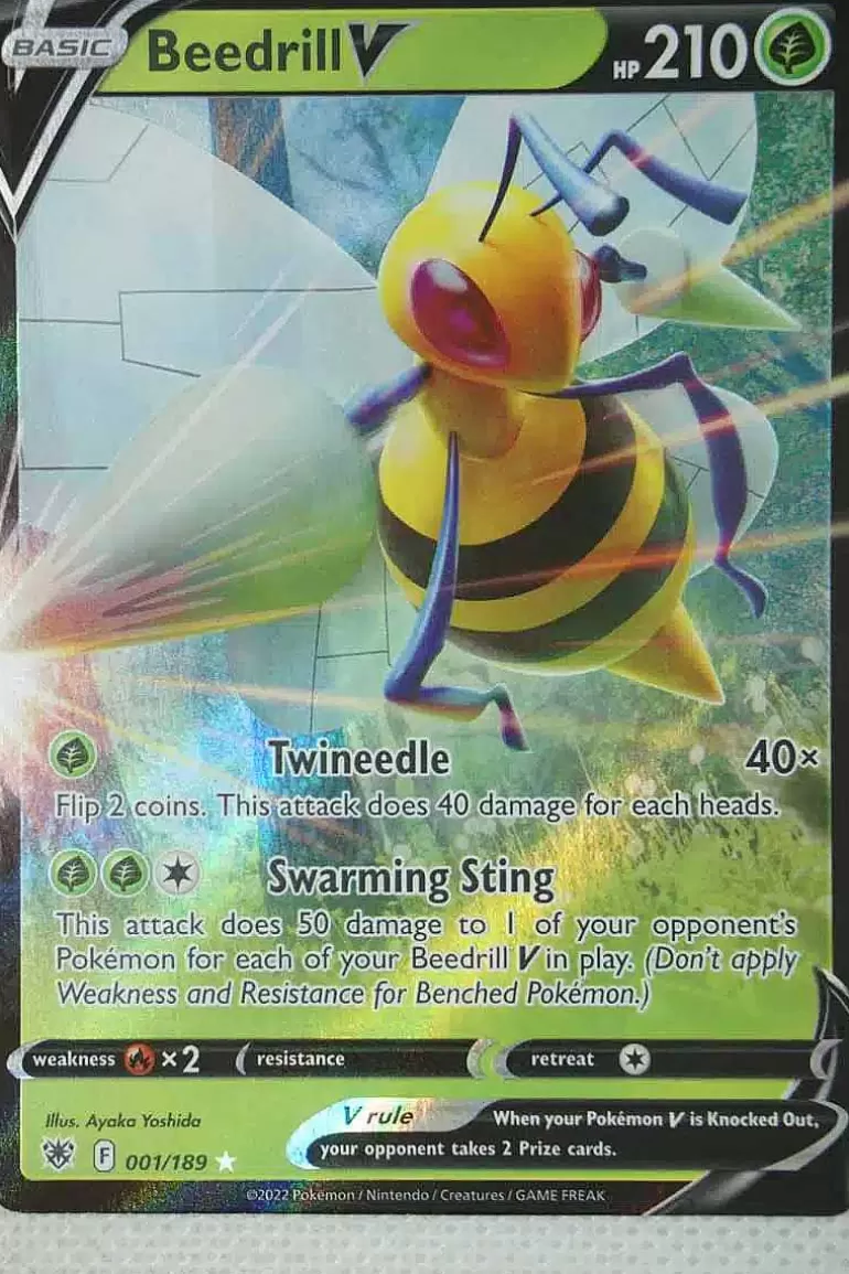 Pocket Monster Pokémon Kort-Beedrill V 001/189