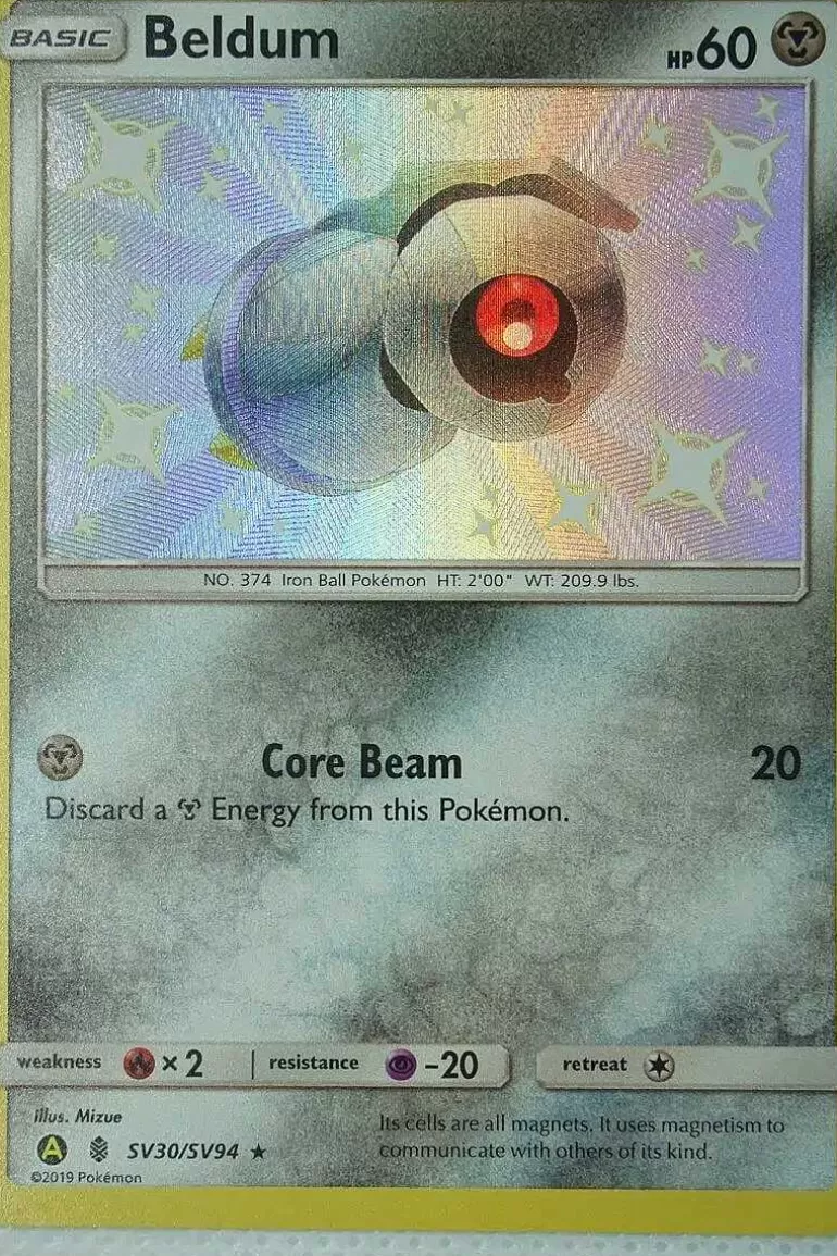 Pocket Monster Pokémon Kort-Beldum Sv30/Sv94 Shiny Rare