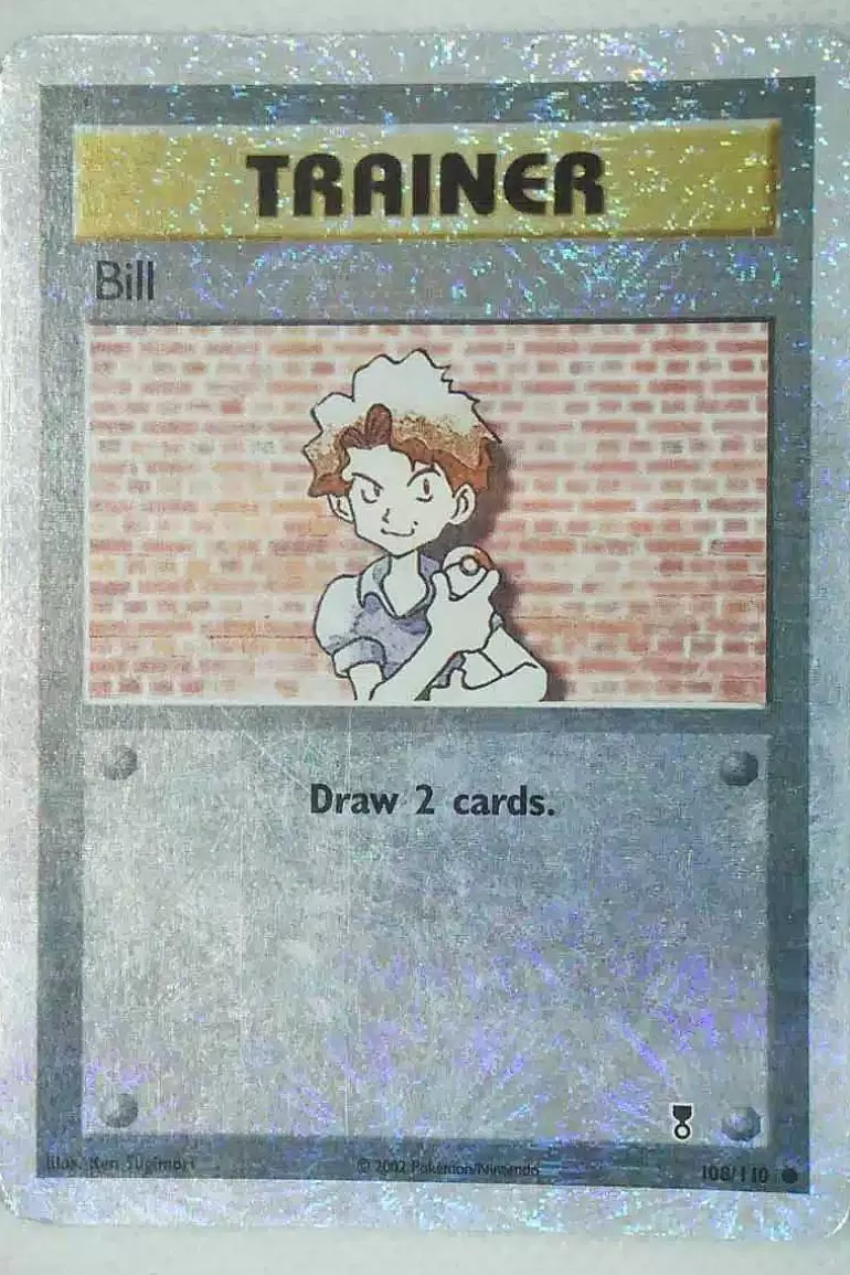 Pocket Monster Pokémon Kort-Bill 108/110 Special Holo Edition