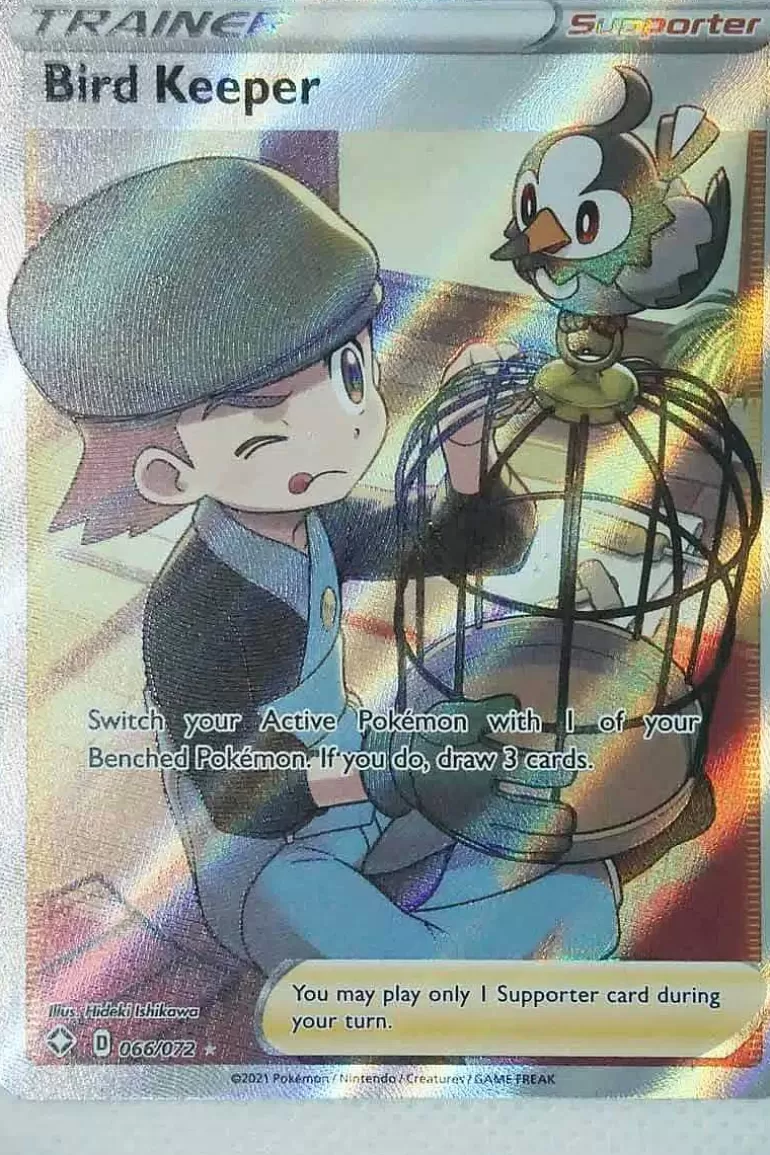 Pocket Monster Pokémon Kort-Bird Keeper 066/072 Full Art