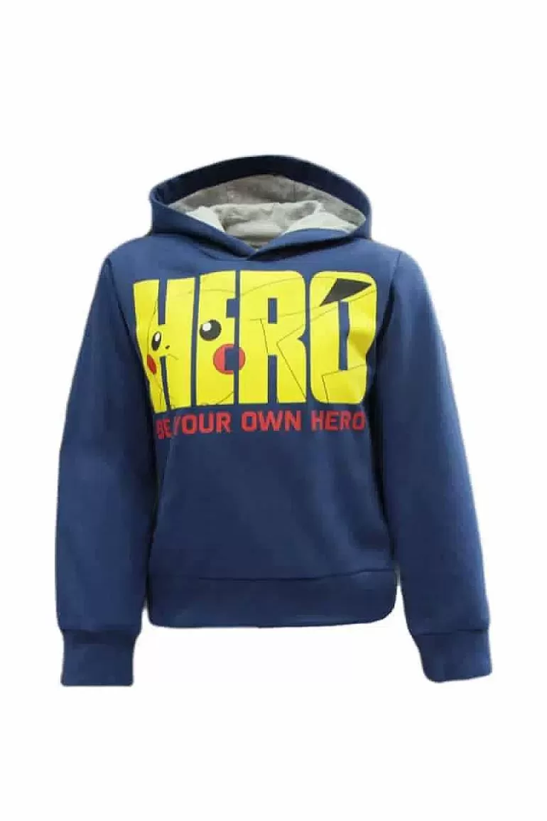 Pocket Monster Pokémon Til Børneværelset-Bla Pokemon Hero Hoodie I Bornestorrelser