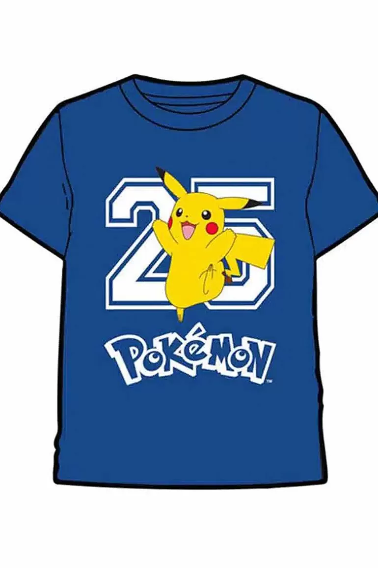 Pocket Monster Pokémon Til Børneværelset-Bla T Shirt Med Pikachu Til Born