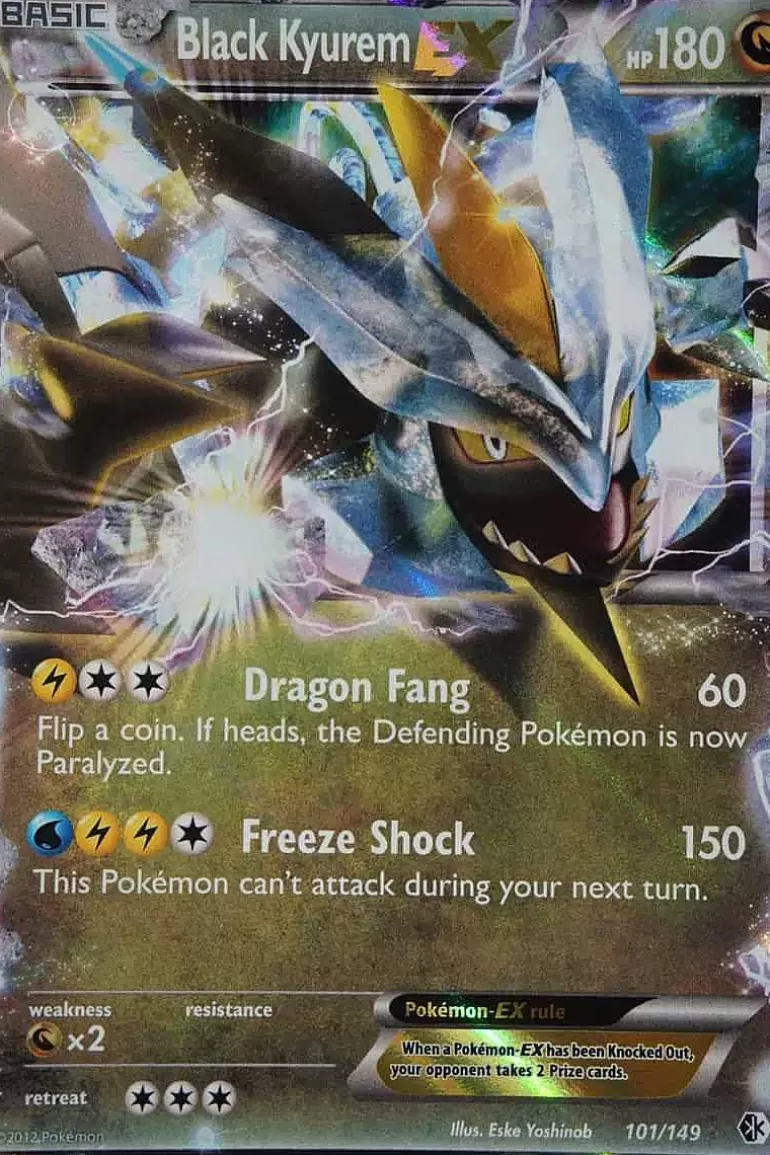 Pocket Monster Pokémon Kort-Black Kyurem Ex 101/149