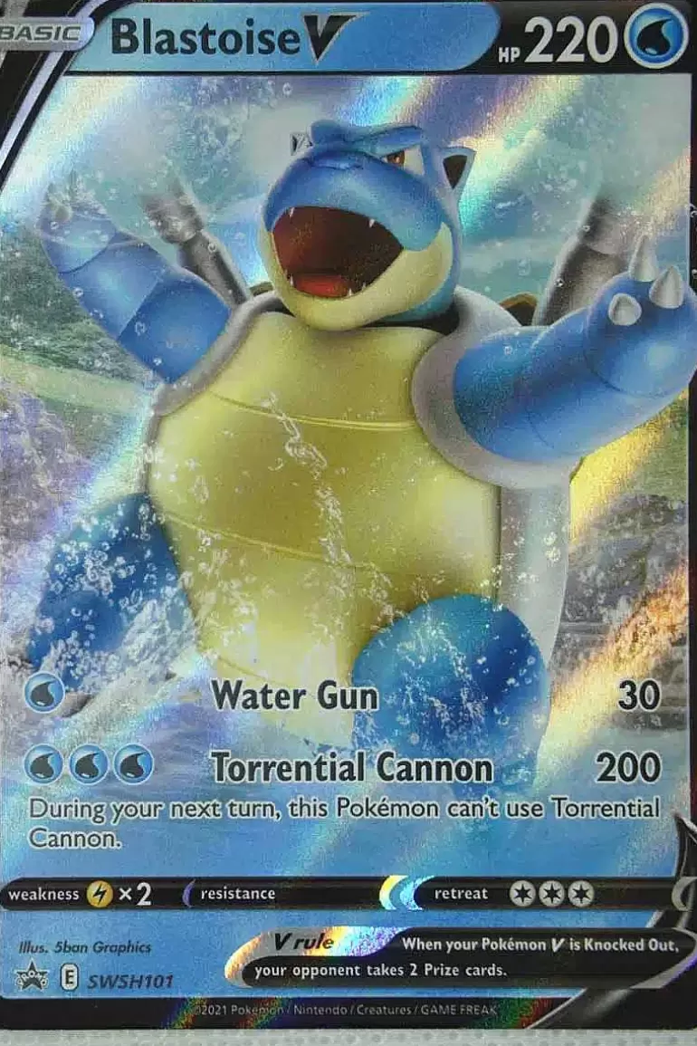 Pocket Monster Pokémon Kort-Blastoise V Swsh101