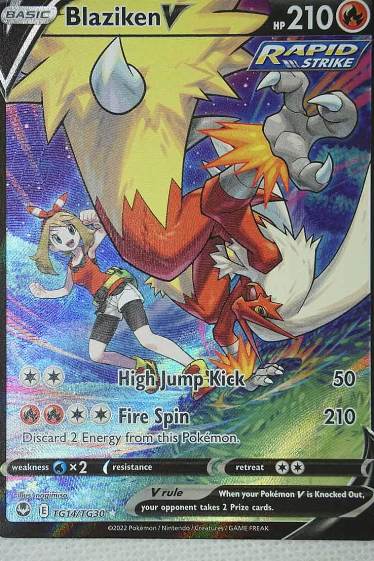 Pocket Monster Pokémon Kort-Blaziken V Tg14/Tg30