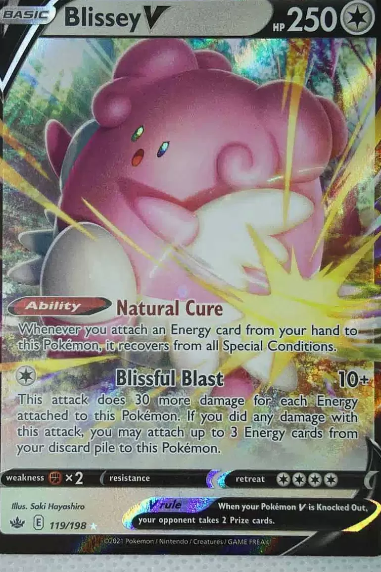 Pocket Monster Pokémon Kort-Blissey V 119/198