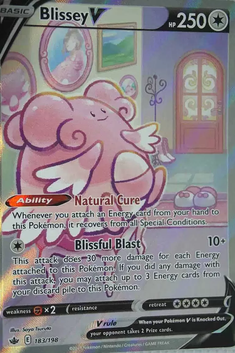 Pocket Monster Pokémon Kort-Blissey V 183/198 Full Art