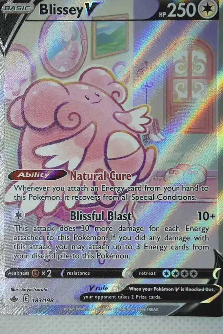 Pocket Monster Pokémon Kort-Blissey V 183/198 Full Art