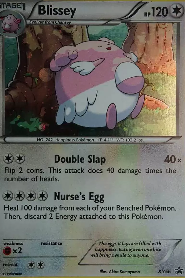 Pocket Monster Pokémon Kort-Blissey Xy56 Holo Rare Promo