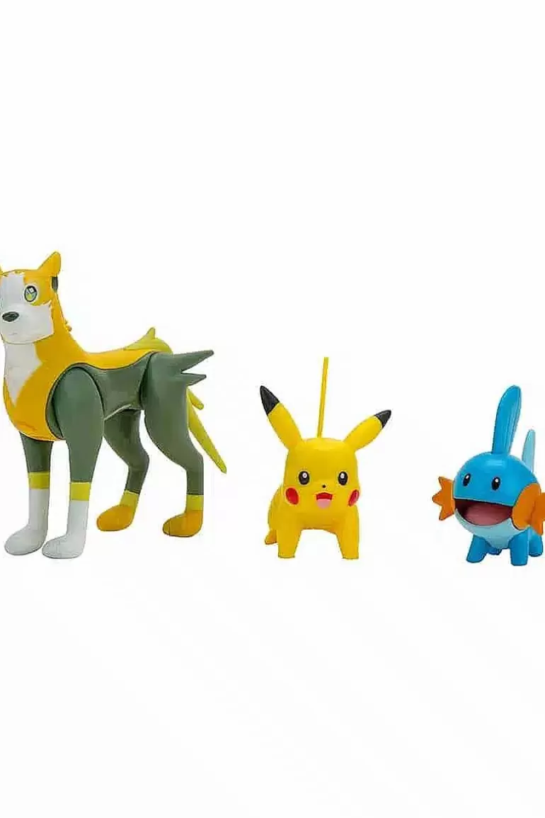 Pocket Monster Pokémon Figurer-Boltund Pikachu Og Mudkip Figurer