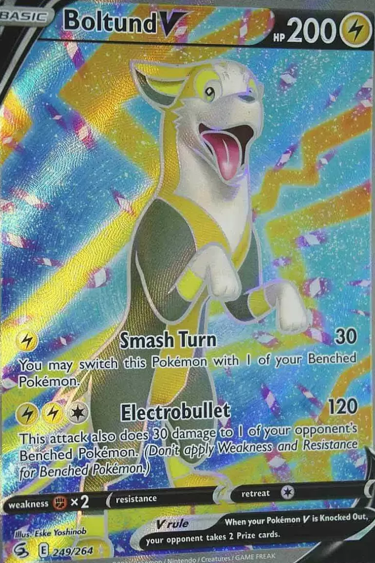Pocket Monster Pokémon Kort-Boltund V 249/264 Full Art