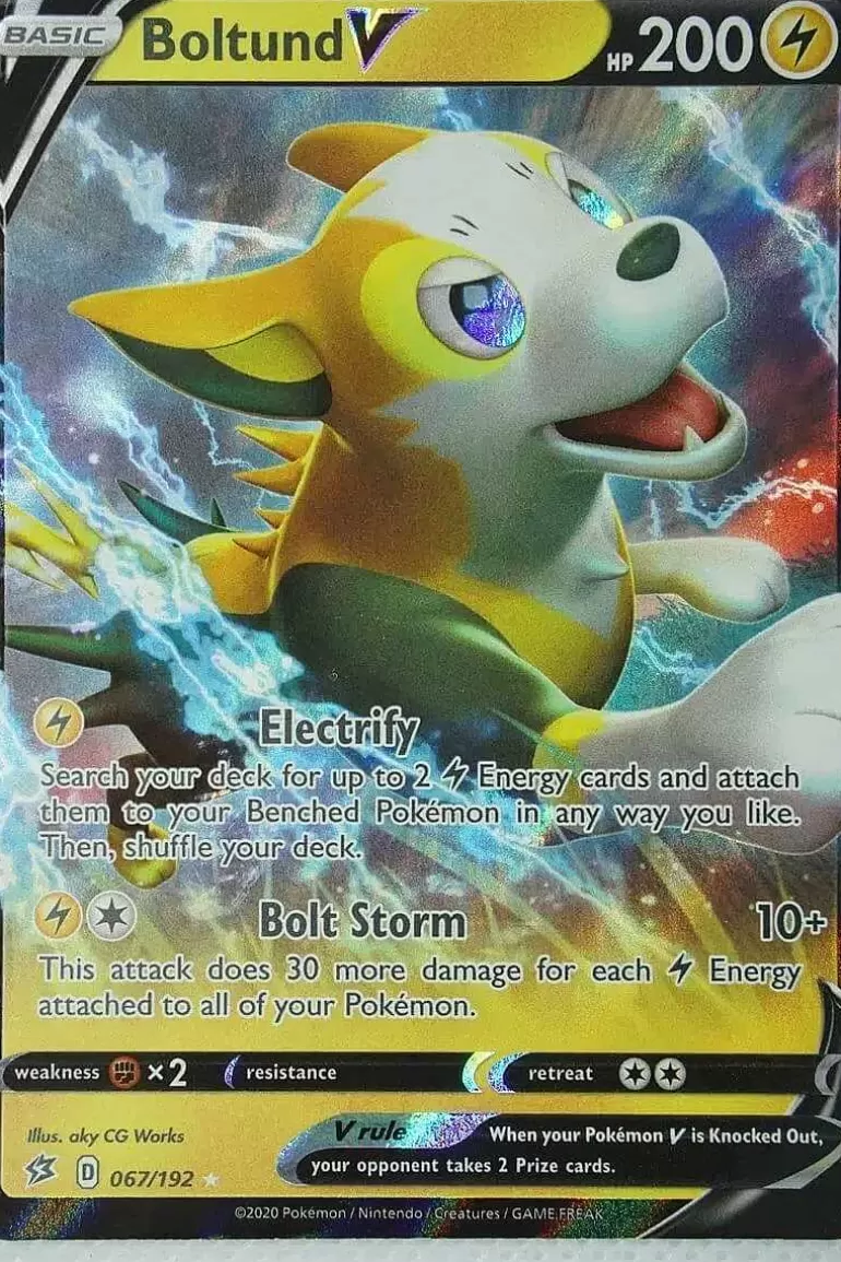 Pocket Monster Pokémon Kort-Boltund V 67/192