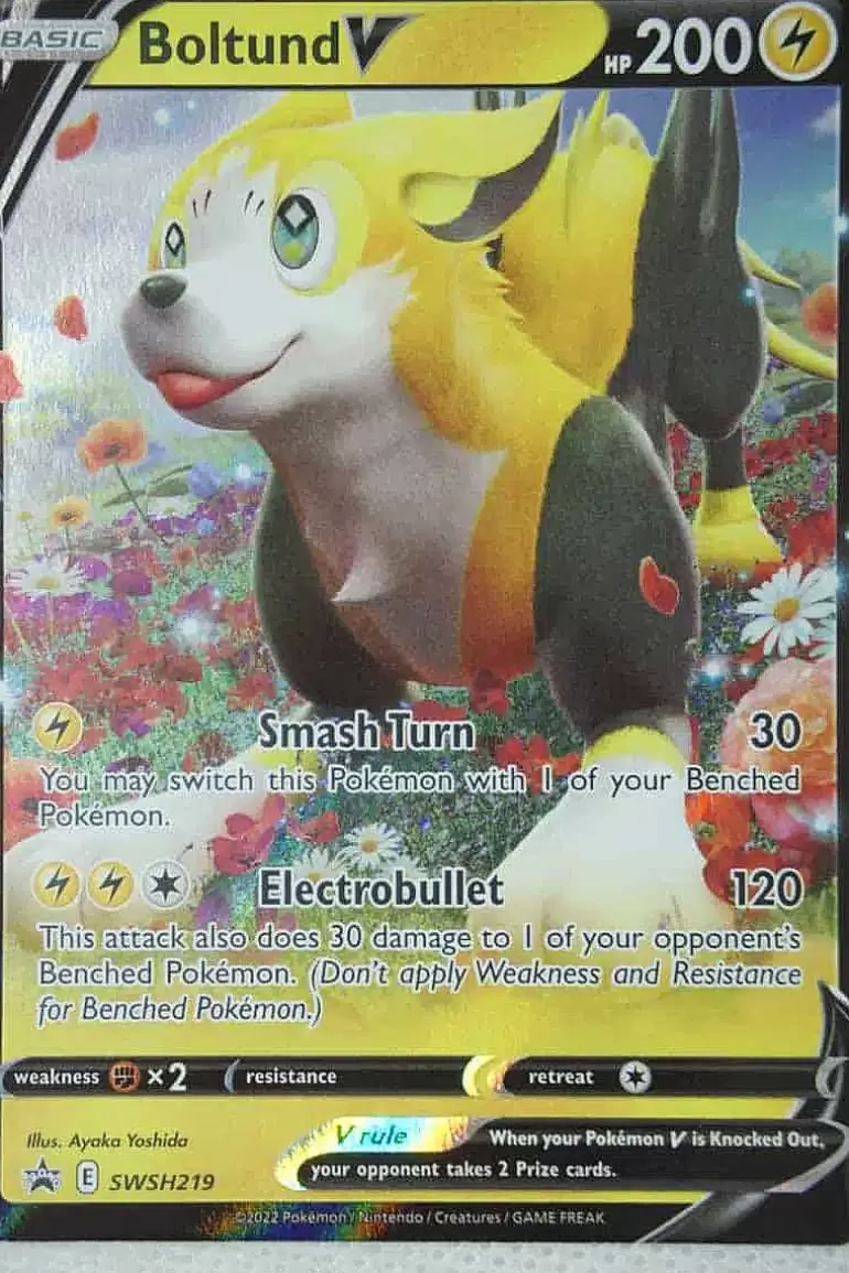 Pocket Monster Pokémon Kort-Boltund V Swsh219