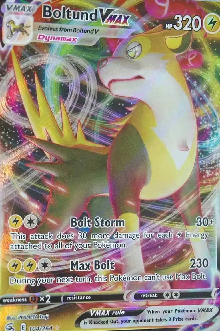 Pocket Monster Pokémon Kort-Boltund Vmax 104/264