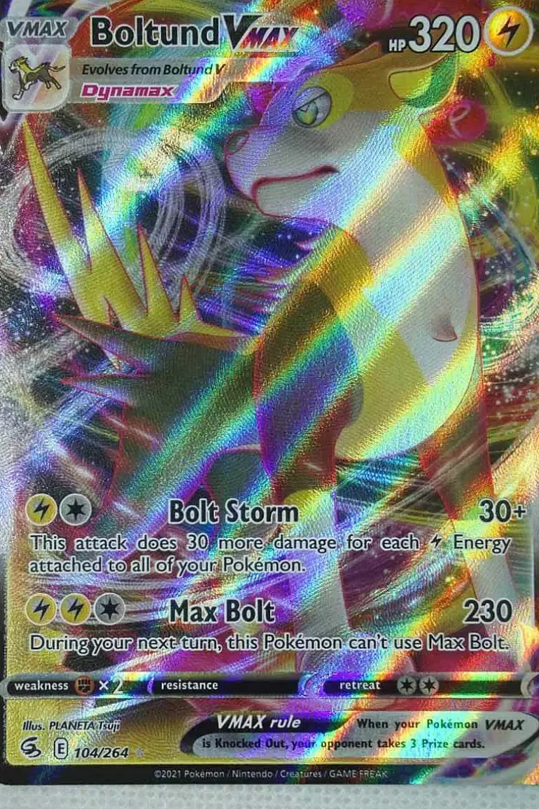 Pocket Monster Pokémon Kort-Boltund Vmax 104/264
