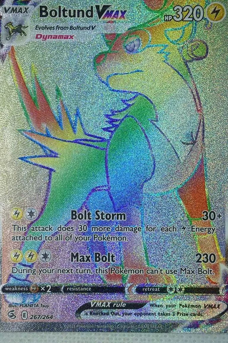 Pocket Monster Pokémon Kort-Boltund Vmax 267/264 Hyper Rare