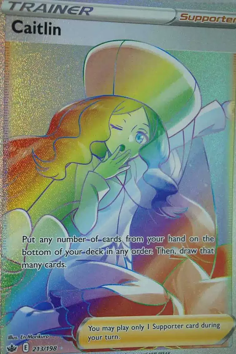 Pocket Monster Pokémon Kort-Caitlin 213/198 Hyper Rare