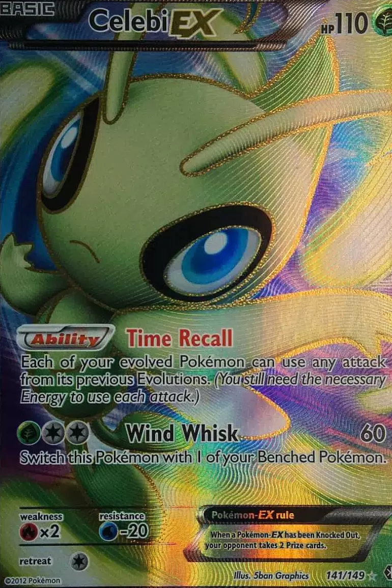 Pocket Monster Pokémon Kort-Celebi Ex 141/149 Full Art